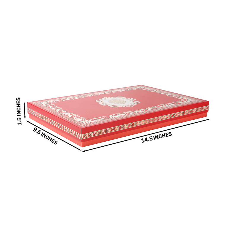 Beautiful Dry Fruit Box with 6 Compartment (14.5x9.5x1.5) Inch 9153