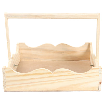 Pine Wood Tray With Handle