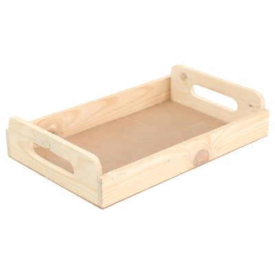 Pine Wood Tray With Handle