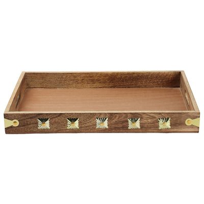 MDF Light Brown Antique tray