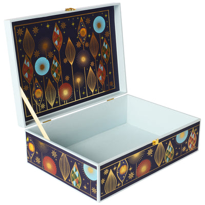 MDF Luxury Box with D Lock ( 13.75x9.75x4.5 Inches ) 16017A