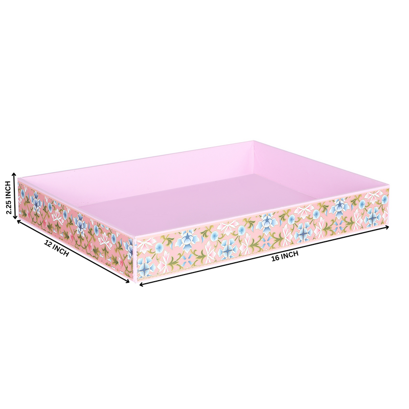 Beautifully Design MDF Multipurpose Gifting Tray (16x12x2.25 Inches) 9108