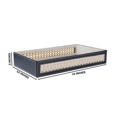 MDF Leatherite Tray (18x10x3) Inch 9103
