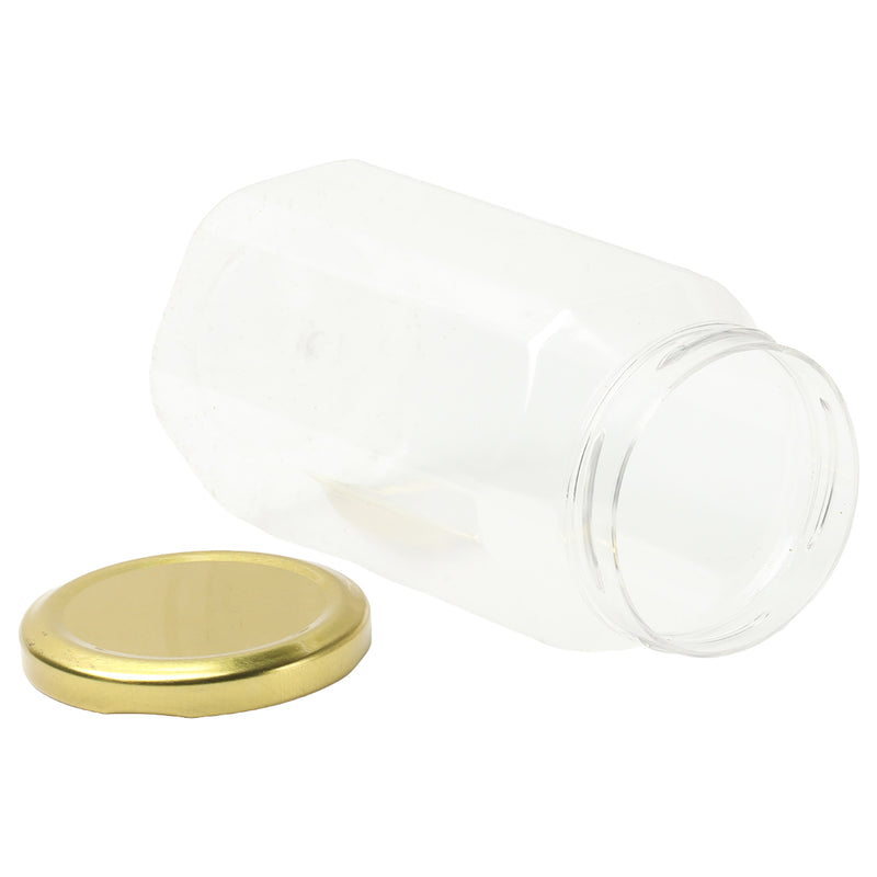 250 g Plastic jar with golden cap