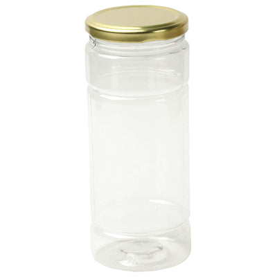 250g Plastic Jar with Golden Cap