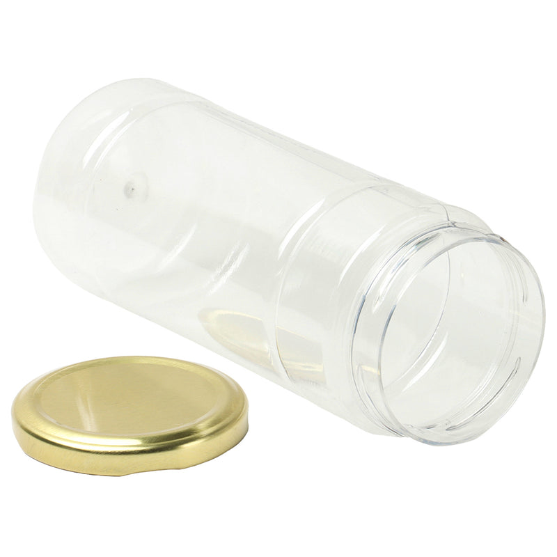 250g Plastic Jar with Golden Cap