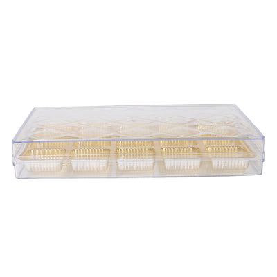 Premium Plastic Chocolate/Sweet Box with 15 Cavity (9.5x6.5x1.5) Inch 5901