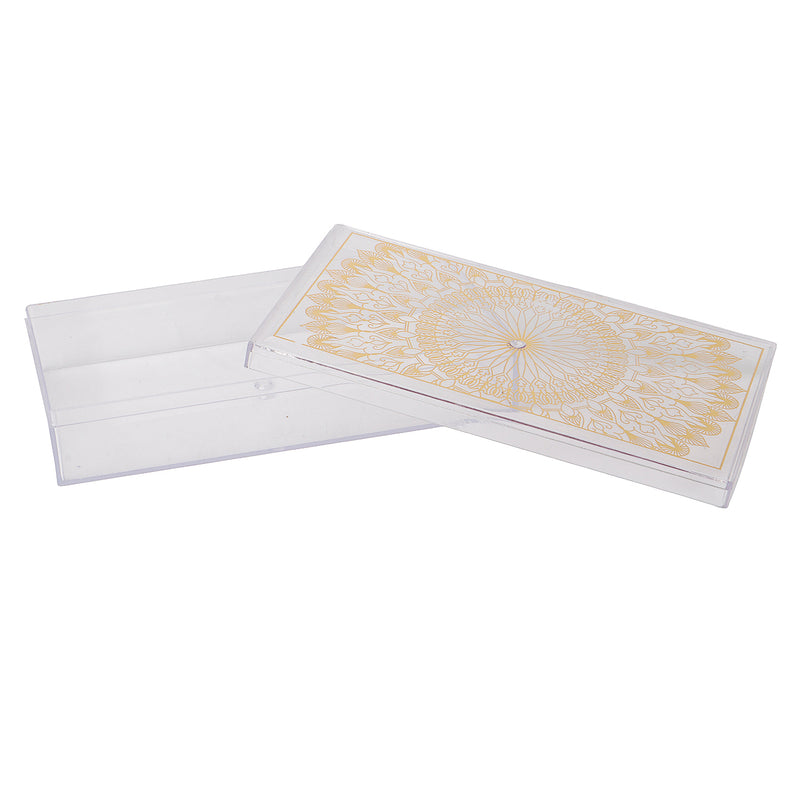 Empty Plastic Chocolate/Sweet Box (6x3.25x1.25) Inch 5905