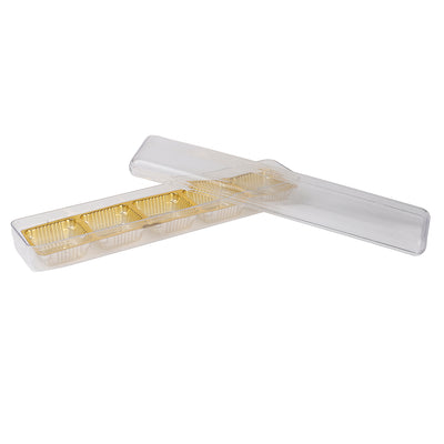 Premium Plastic Chocolate/Sweet Box with 5 cavity (9.25x1.75x1.5) Inch 5906