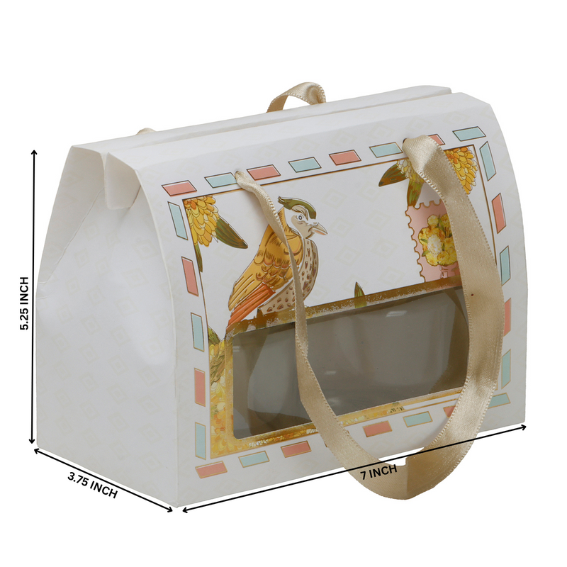 Beautiful Floral Printed Hamper Box (7x3.75x5.25 Inches) 9404A