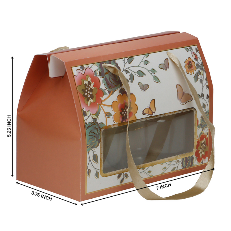 Beautiful Floral Printed Hamper Box (7x3.75x5.25 Inches) 9404