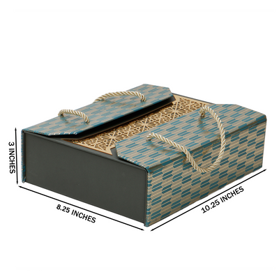 Magnetic Hamper Box with 4 jars (10.25x8.25x3) Inch 9091B