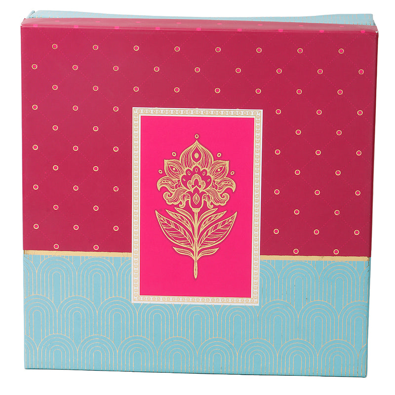 Beautiful Elegant Hamper box with 16 cavity (9.75x9.75x3.5) Inch 9023