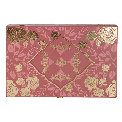 Royal Rose Floral Hamper Box with 2 plastic container & 2 salsa jar (14x9x4) Inch 9026