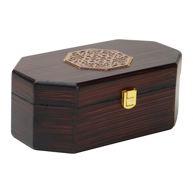 Premium Wooden Gift Box with 2 laser cut design salsa jars (9x5x3.5 Inches) 9084