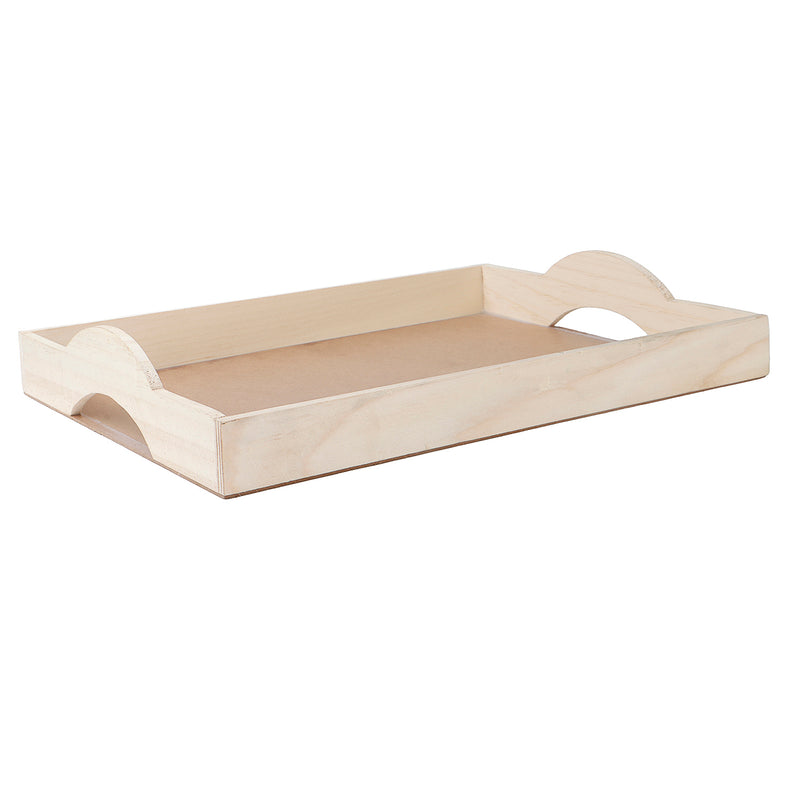 Pine Wood Multipurpose Tray (16x12x1.5) Inch 9107