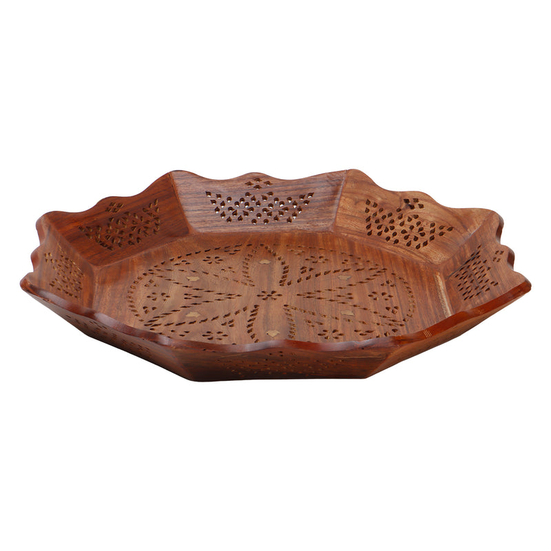 Wooden Sheesham Tray (15x15x2) Inch 9136