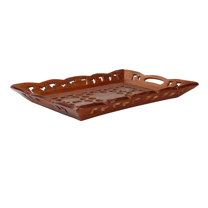 Wooden Sheesham Tray (14x10x1.5) Inch 9138