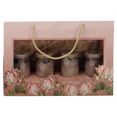 Hamper Bag With 4 printed tins (15x6.75x10 Inches) 9511RDY