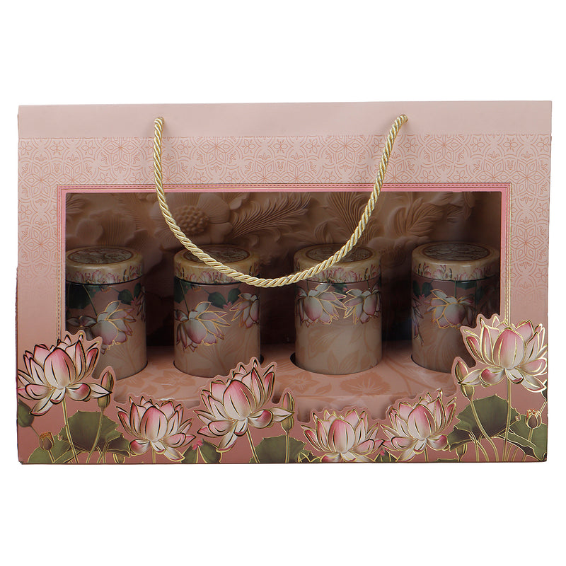 Hamper Bag With 4 printed tins (15x6.75x10 Inches) 9511RDY