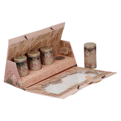 Hamper Bag With 4 printed tins (15x6.75x10 Inches) 9511RDY