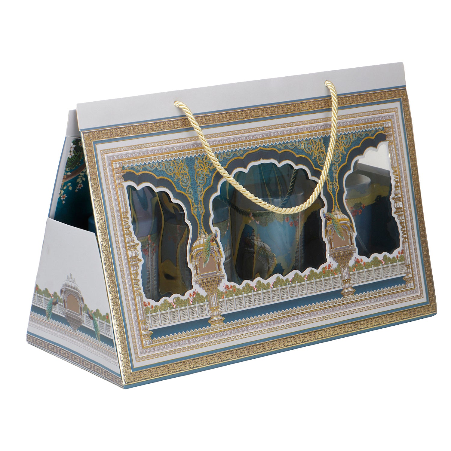 Nicw Box Hamper Bag with 3 Printed Tins Boxes From Nice Packaging