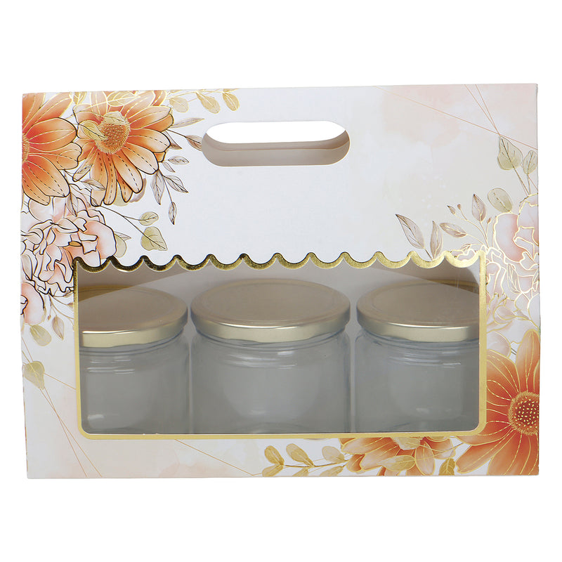 Floral Small Gift Box With Handle (10..5x3.75x8 Inches) 9517B
