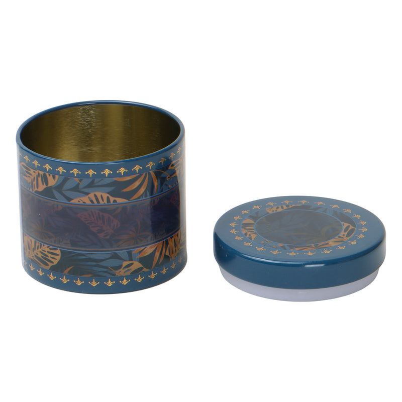200gm Beautiful Floral Printed Air Tight Tins (3.25x3.25x3.25 Inches) 9914