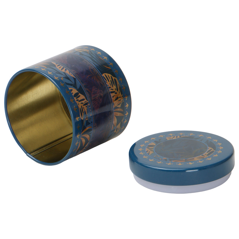 200gm Beautiful Floral Printed Air Tight Tins (3.25x3.25x3.25 Inches) 9914