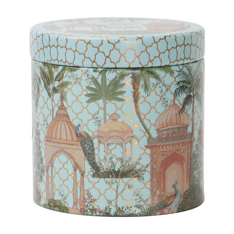 200gm Beautiful Pichwai Printed Air Tight Tins (3.25x3.25x3.25 Inches) 9915