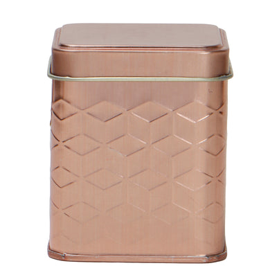 160gm Rose Gold Air Tight Tins (2.75x2.75x3.25 Inches) 9921