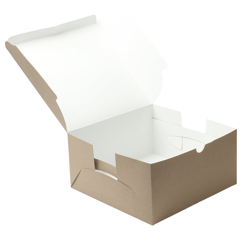 1KG Light Brown Plain Cake Box ck1011 (10x10x5inch) - Nice Packaging