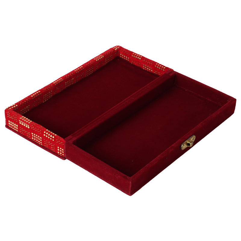 Red Fancy Lock Gaddi Box, Shagun Box, Gifting Cash Box