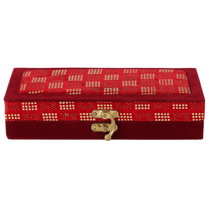 Red Fancy Lock Gaddi Box, Shagun Box, Gifting Cash Box