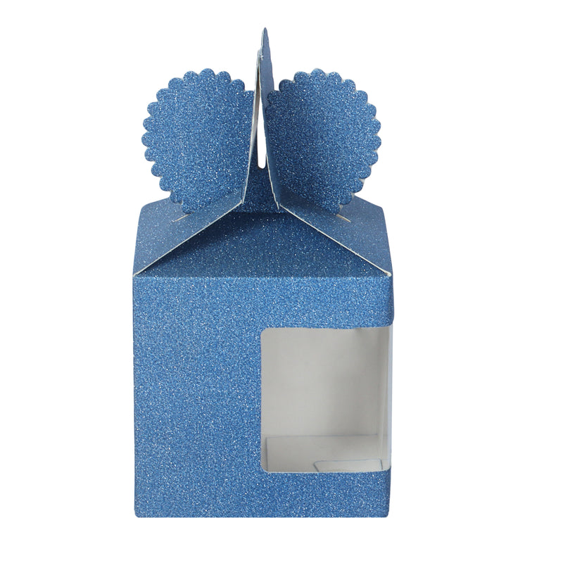 Small Gift Box with Transparent Window - Blue Color 