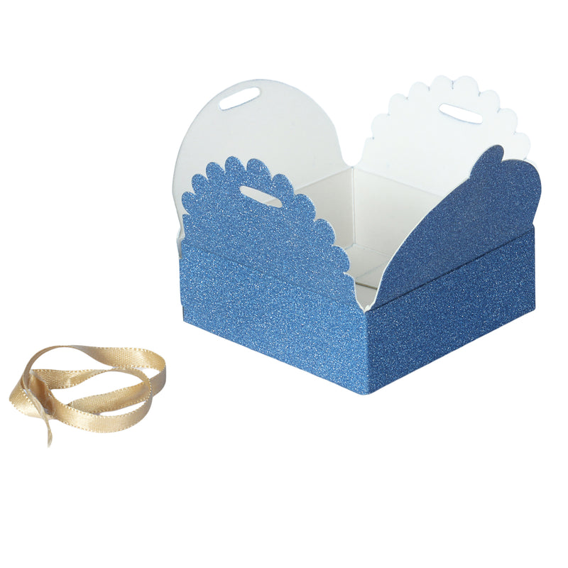 Blue Glittery New Fancy paper Box, Multipurpose box