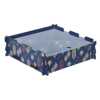 Buy MDF Laser Cut Four Partition Acrylic Top Tray ( 8x8x2.4 Inches )