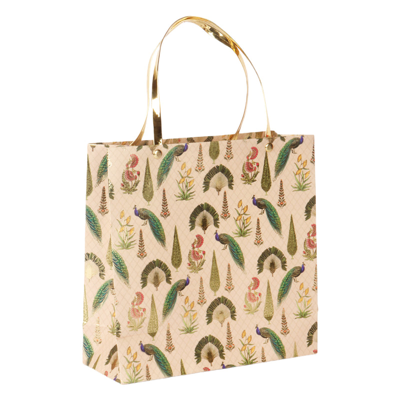 Peacock stylish Paper Bag (9.25x4x9.5 Inches) 13009