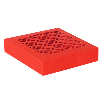 Red color chocolate/sweets without cavity laser cut box