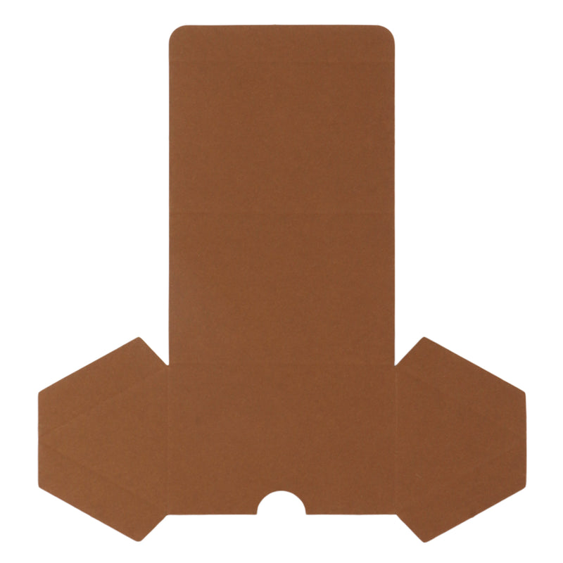 Designer lock small sampler paper box in Brown color (2.75x1.75x1.75inch) CP07