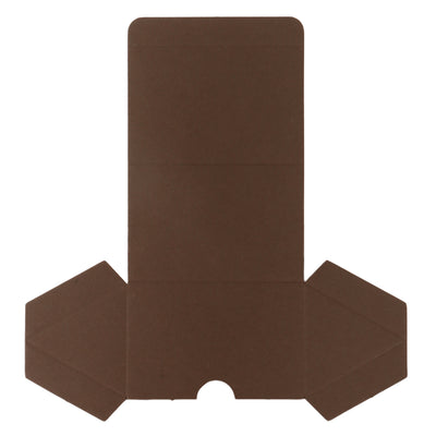 Designer lock small sampler paper box in Dark Brown color (2.75x1.75x1.75inch) CP09 - Nice Packaging