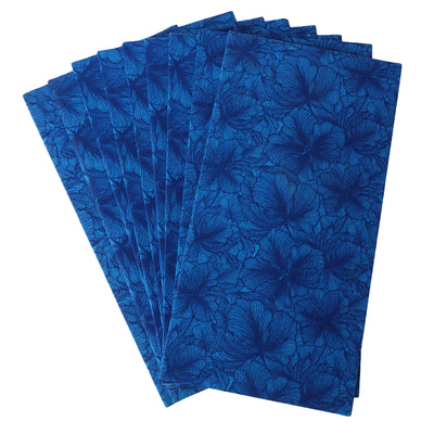 Blue Flower Printed Design Cash Envelope