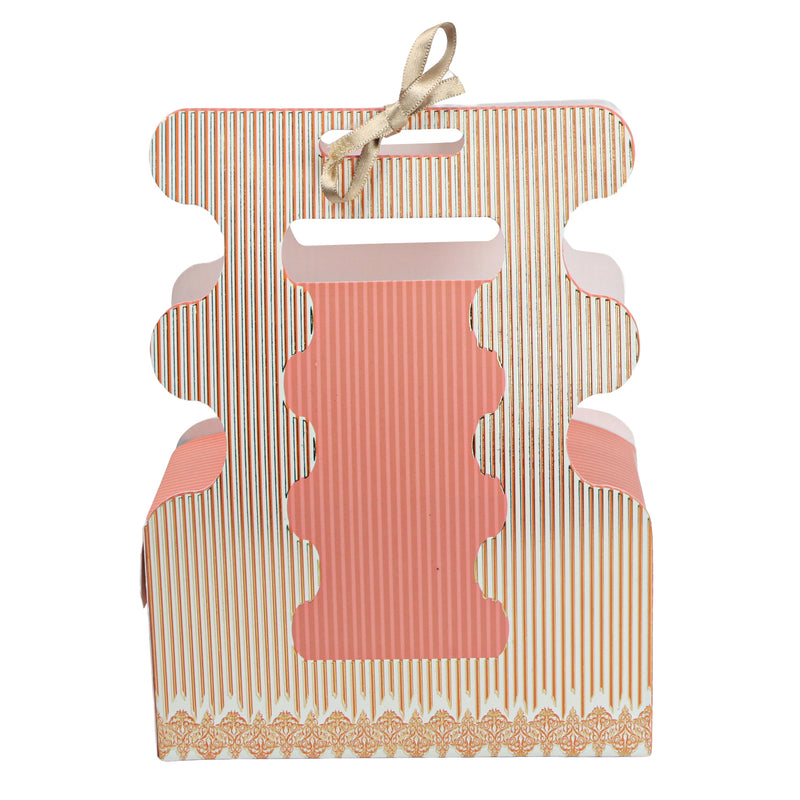 Shop Room Hamper Box Size: 7*3.5*9.25 Inches, Color: Brown & Pink, and Material: SBS 230 GSM. Perfect for any occasion - Diwali, Valentines, Special Occasion, Birthday, Anniversary Christmas, Weddings, Engagements, Anniversaries, Baby Showers, Home parties etc.