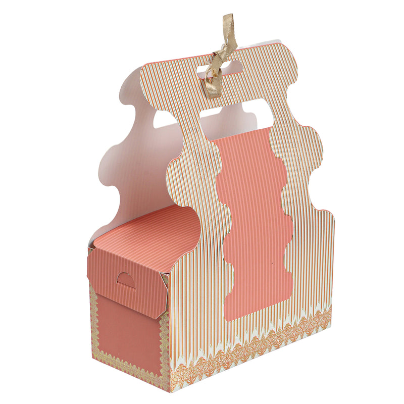 Shop Room Hamper Box Size: 7*3.5*9.25 Inches, Color: Brown & Pink, and Material: SBS 230 GSM. Perfect for any occasion - Diwali, Valentines, Special Occasion, Birthday, Anniversary Christmas, Weddings, Engagements, Anniversaries, Baby Showers, Home parties etc.