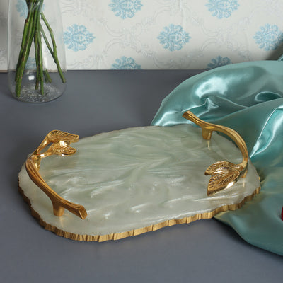 Classic White Agate Tray GS013