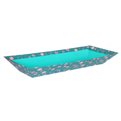 Flowery Stylish Kappa Tray - Color: Dark Green, Size: 20.5*6*4 Inches, Material: Kappa Board from Nice Packaging.

