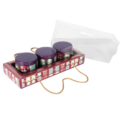 Stylish Box with handle & PVC window Buy From Nice Packaging. Dimensions: 12*5*4 Inches, Material: SBS 350 GSM, Color: Maroon