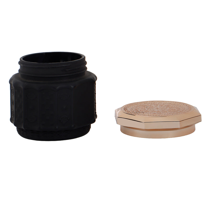 Matte Black Jar (3.75x3.75x3.5) Inch JAR_9903