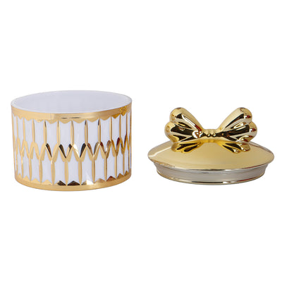 Fancy Bow Jar (4x4x2.25) Inch JAR_9904