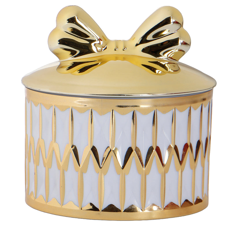 Fancy Bow Jar (4x4x2.25) Inch JAR_9904